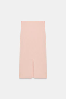 FALDA MIDI PUNTO / Rosa pastel - Zara фото 4