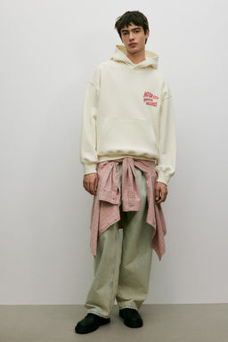 Sudadera con capucha y estampado Oversized Fit - H&m фото 3