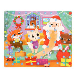 Настольная игра Горки и лестницы. Дед Мороз и фабрика подарков! - Лас играс kids фото 7