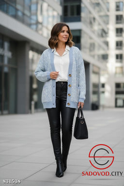 Кардиган женский на пуговицах