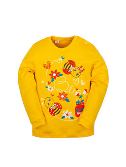 Костюм детский желтыйбирюза принт букашки