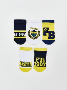 Fenerbah?e Desenli Erkek ?ocuk Patik ?orap 5li