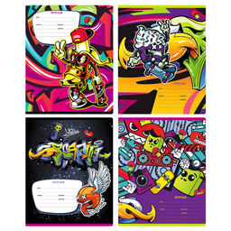 Тетрадь 24л. BG линия "Граффити" (Т5ск24 11749) обложка - мелованный картон