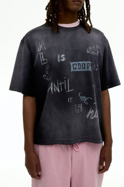 Camiseta con estampado Oversized Fit - H&m фото 8