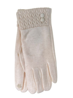 Элегантные женские перчатки из кожи и велюра, цвет шоколад - Greta фото 6