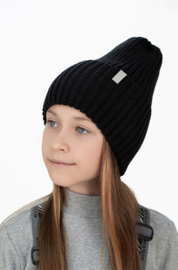 Шапка вязаная  грифель Ш-120 (56-58)