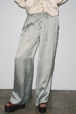 STRIPED PYJAMA TROUSERS ZW COLLECTION - Zara фото 4