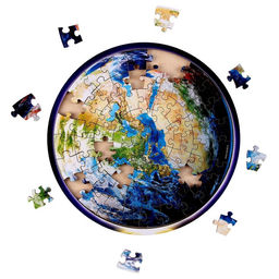 Пазл деревянный Земля, 20 х 20 см, 73 детали - Лесная мастерская фото 3