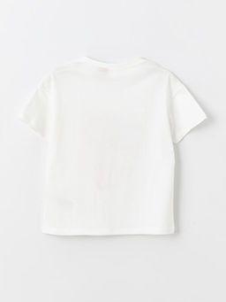 Bisiklet Yaka Barbie Bask?l? K?sa Kollu K?z ?ocuk ?ortlu Pijama Tak?m? - Waikiki фото 3