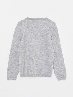 Bisiklet Yaka Uzun Kollu K?z ?ocuk Triko Kazak - Waikiki фото 2