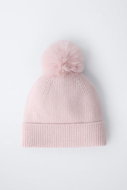 KNITTED POMPOM HAT - Zara фото 4