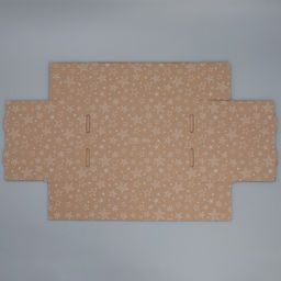 Цена за 5 шт. Коробка сборная с окном Звезды, бурый ,27х10х21 см - Дарите счастье фото 6