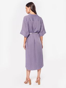 VILATTE / Платье-рубашка из премиальной вискозы с ремешком  фото 5