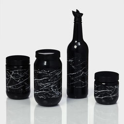 Банка для сыпучих «Марбл», 425 мл, стекло