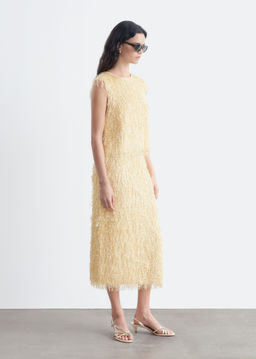 Falda l?piz con flecos - H&m фото 4