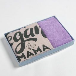 Набор подарочный «Этель» Vegan mama: фартук 70×60 см, полотенце 30×60 см, 100% хлопок