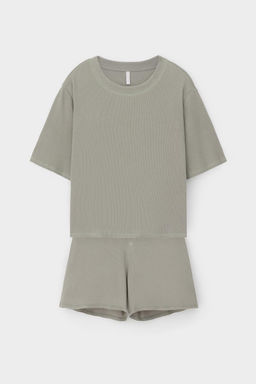 Е 20149/сухой зеленый пижама жен