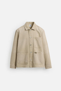 PAINT SPLATTER WASHED JACKET - Zara фото 7