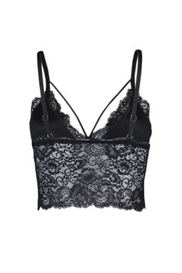 TRENDYOLMILLA Siyah Dantelli Biye Detayl? Dolgusuz Balensiz Ip Ask?l? Ucgen Orme Bustiyer Sutyen THMAW21SU0050  фото 9