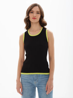Топ женский 12421-51002 black/lime