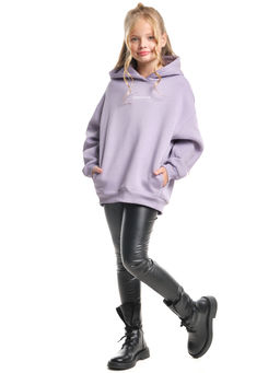 Худи для девочки оверсайз одежда подростковая с принтом 22-7317 мята - Mini maxi фото 14