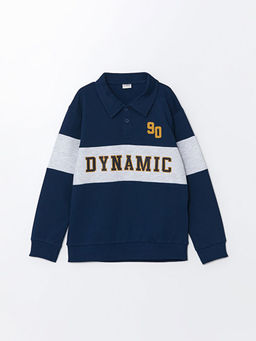 Polo Yaka Erkek ?ocuk Sweatshirt