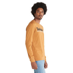 Футболка с длинным рукавом Timberland Longsleeve WWES Logo Regular желтая фото 2