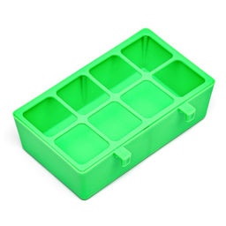 Кормушка для кормления с защитой на 8 ячеек 16,9 х 8,9 х 4,4 см, зелёная - Пижон фото 2