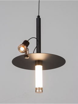 Светильник «Найт» 2×5 Вт LED 4000К черный/золото 24×24×38(+150)см