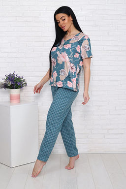 Костюм с брюками (00991, зеленый) - Плиона фото 8