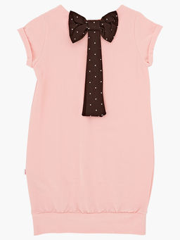 Платье для девочки UD 0633 крем-розовый - Mini maxi фото 4