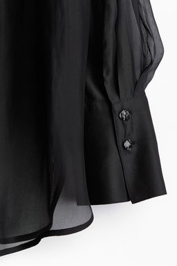 Camisa de gasa con pliegues - H&m фото 6