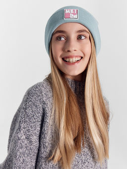 Шапка детская мятная с нашивкой - Mark formelle фото 7