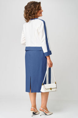 Костюм Aira Style 24124 молочно-синий