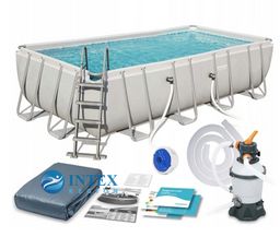 -14% Бассейн 488х244х122см (песч.фильтр-насос 3,8 м3/ч, тент, лестница, дозатор-разбрызг) Bestway  фото 2