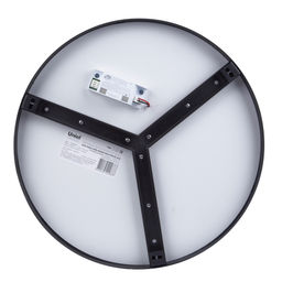 ULO-K40A 30W/4000К/R40 IP40 BLACK Светильник светодиодный накладной. Белый свет (4000K). Диаметр 400мм. Корпус черный. ТМ Uniel