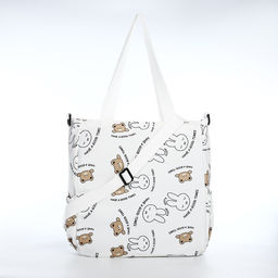 Шопер на молнии, цвет белый - Simaland фото 3