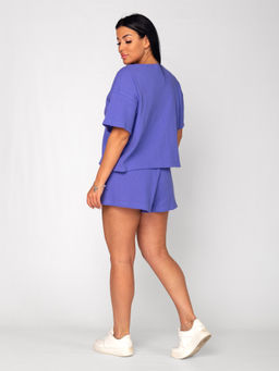 Костюм женский вафельный с шортами ДАНА ИРИС - Домтрик фото 6