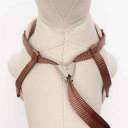 Комплект амуниции с мягкой шлейкой Поцелуи, поводок 120 х 1 см, розовый - Пижон фото 4