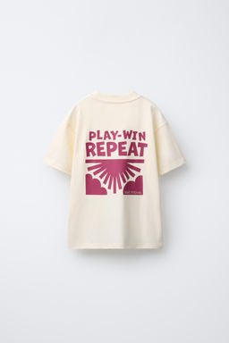PLAIN T-SHIRT WITH PATCH APPLIQU_ - Zara фото 2