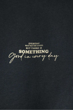 Футболка Comfort Fit с круглым вырезом и короткими рукавами с принтом на спине - Defacto фото 5