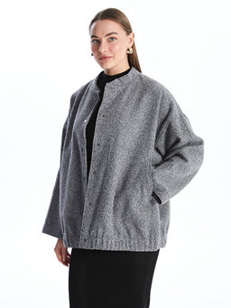 Kolej Yaka Oversize Kad?n Bomber Mont