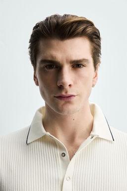 POLO CANAL? REGULAR FIT / Blanco roto - Zara фото 5