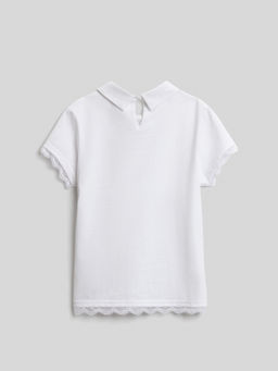 ACOOLA / Блузка детская для девочек Gvinevra белый  фото 2