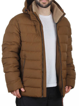 6584 BROWN Куртка мужская зимняя (200 гр. холлофайбер)