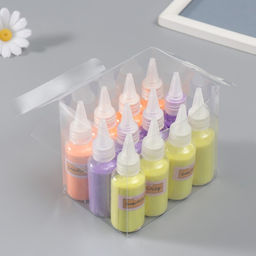 Цена за 12 шт. Глиттер для творчества в бутылочке «Пудра неон», 30 г, 10×2.8×2.8 см, МИКС