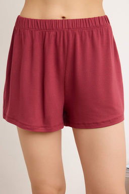 Trendyolmilla Siyah Dantelli Ip Ask?l? Viskon Sortlu Orme Pijama Tak?m? THMSS24PT00007  фото 13