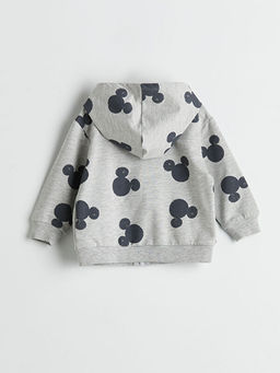 Mickey Mouse Bask?l? Erkek Bebek Fermuarl? Sweatshirt