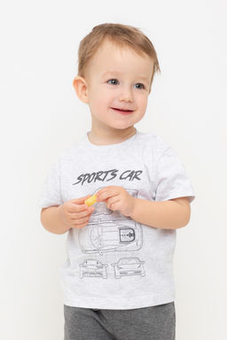 Crockid _ КР 302628/св.серый меланж к516 фуфайка д/мал яс