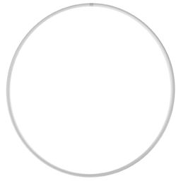 Обруч профессиональный для художественной гимнастики Grace Dance, d=90 см, цвет белый  фото 2